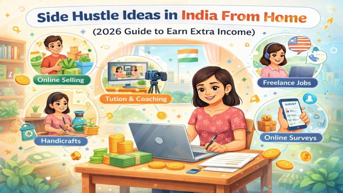 Side Hustle Ideas in India From Home (2026 Guide to Earn Extra Income)