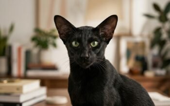 Ebony Oriental Cat