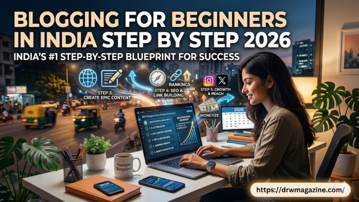 Blogging for Beginners in India Step by Step 2026 (Complete Starter Guide)