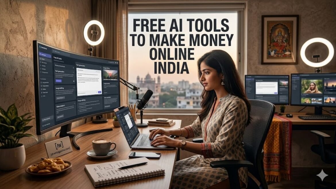 AI Tools to Make Money Online India Free (Complete Beginner Guide for 2026)