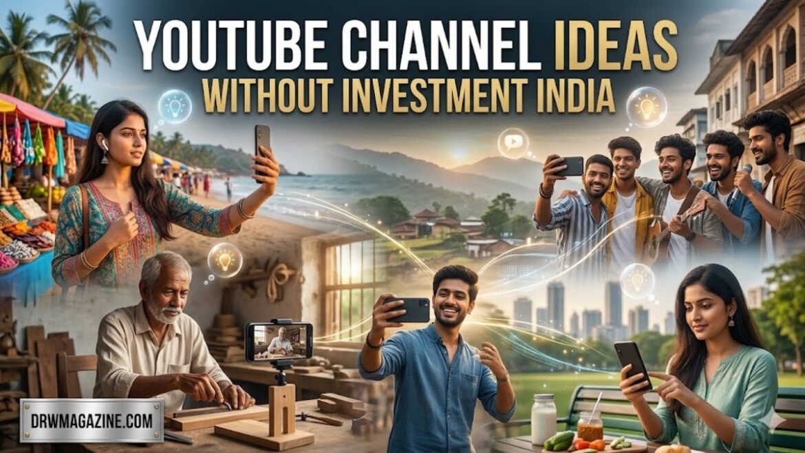 YouTube Channel Ideas Without Investment India (Complete 2026 Beginner Guide)