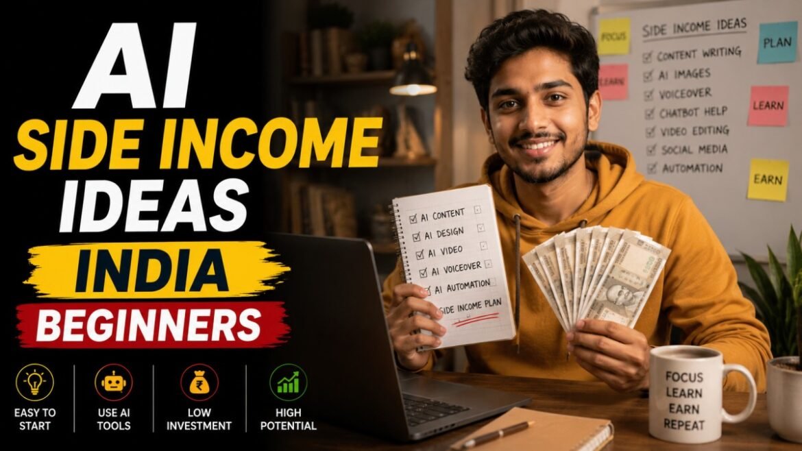 AI Side Income Ideas India Beginners (Complete Guide for 2026)