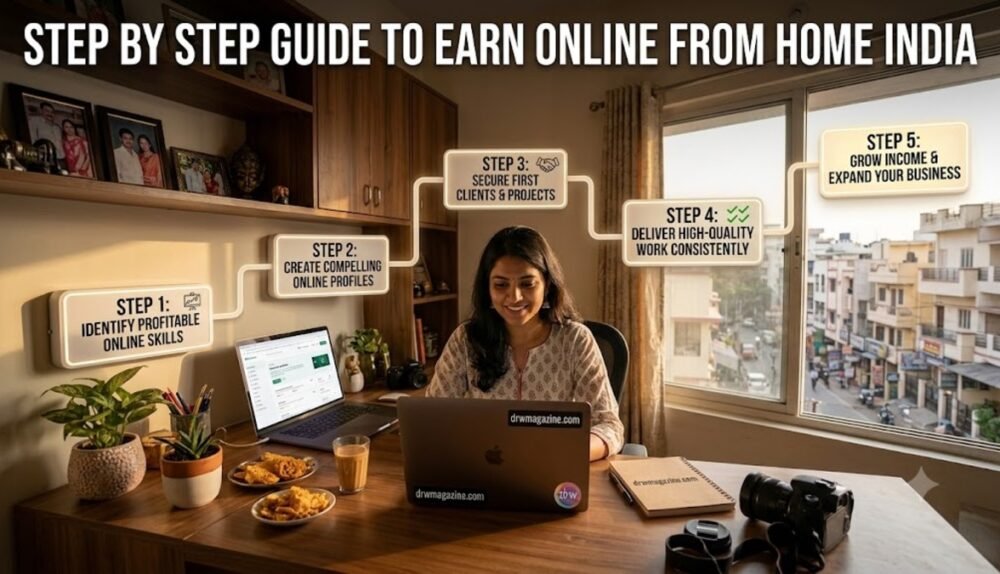 Step by Step Guide to Earn Online From Home India