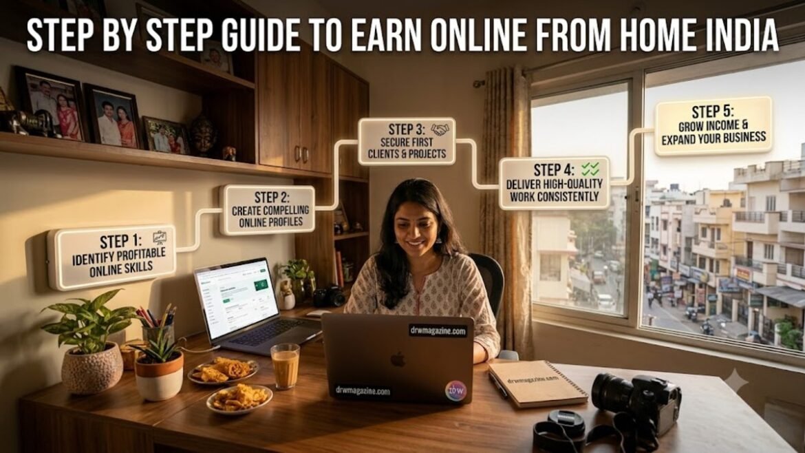 Step by Step Guide to Earn Online From Home India in 2026
