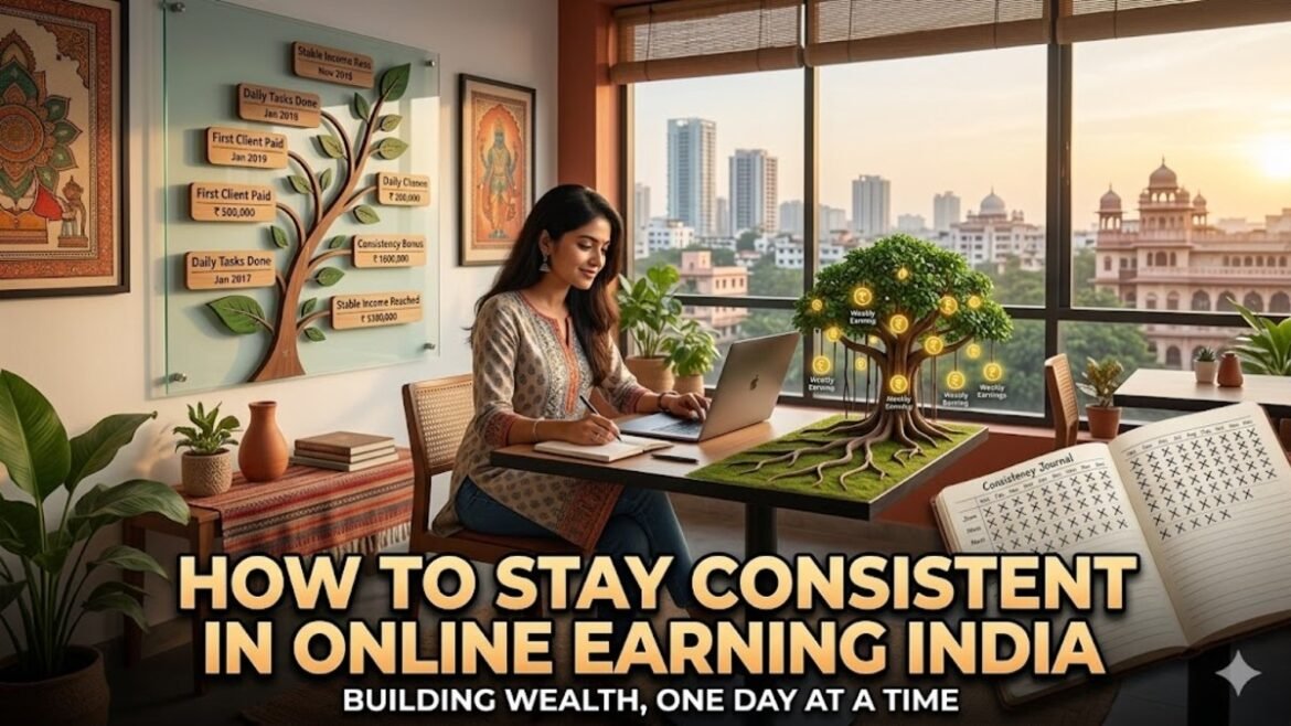How to Stay Consistent in Online Earning India: Complete Beginner Guide for 2026