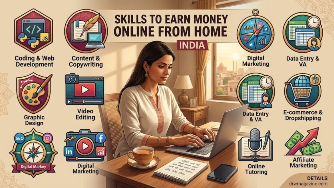 Skills to Earn Money Online From Home India in 2026