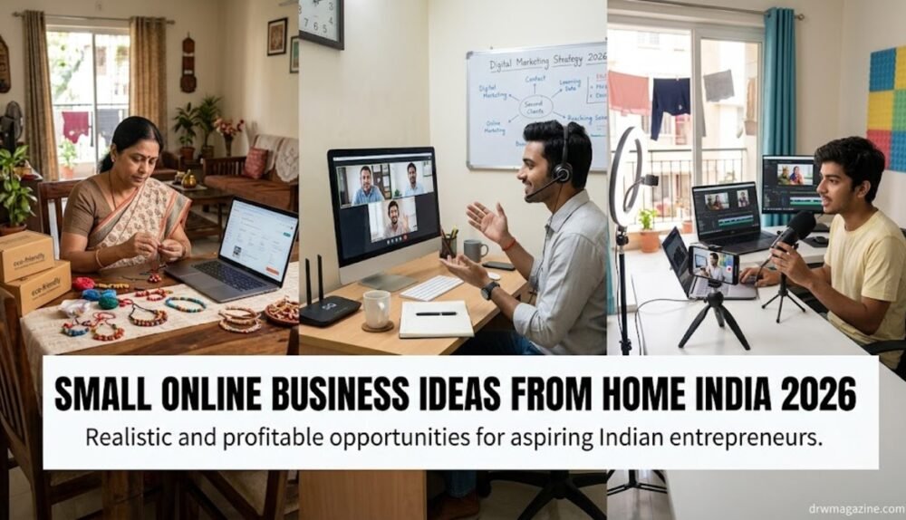 Small Online Business Ideas From Home India 2026