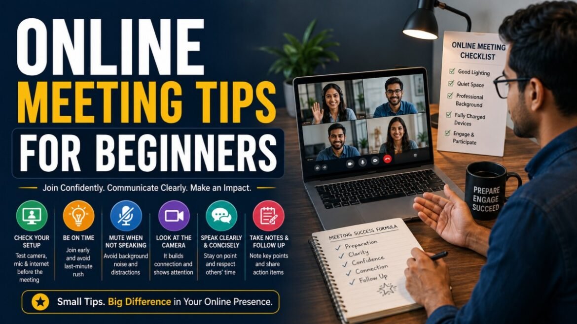 Online Meeting Tips for Beginners: Complete Guide to Attend Virtual Meetings Confidently in 2026
